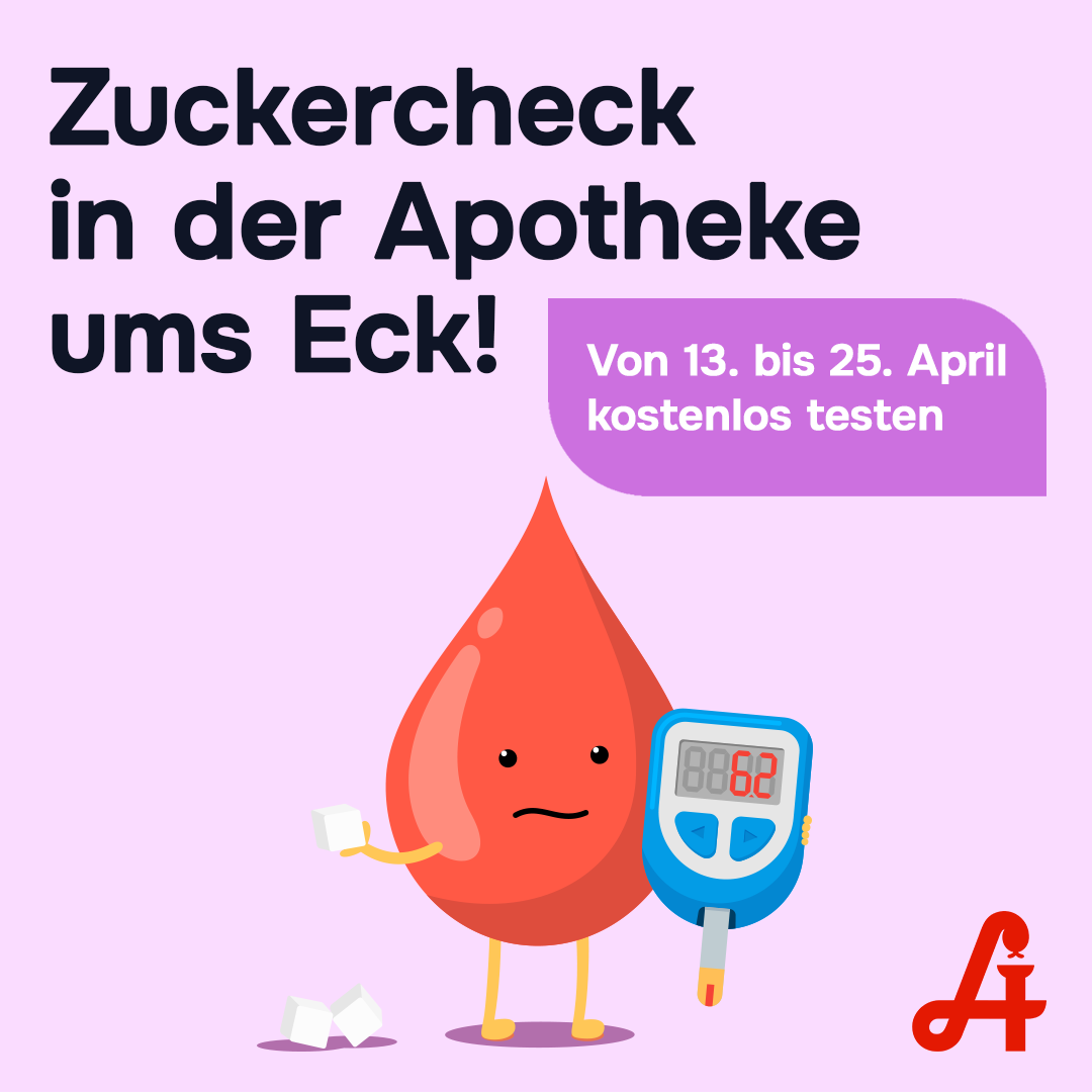 Zuckercheck in der Columbus Apotheke April 2026 kostenlos testen